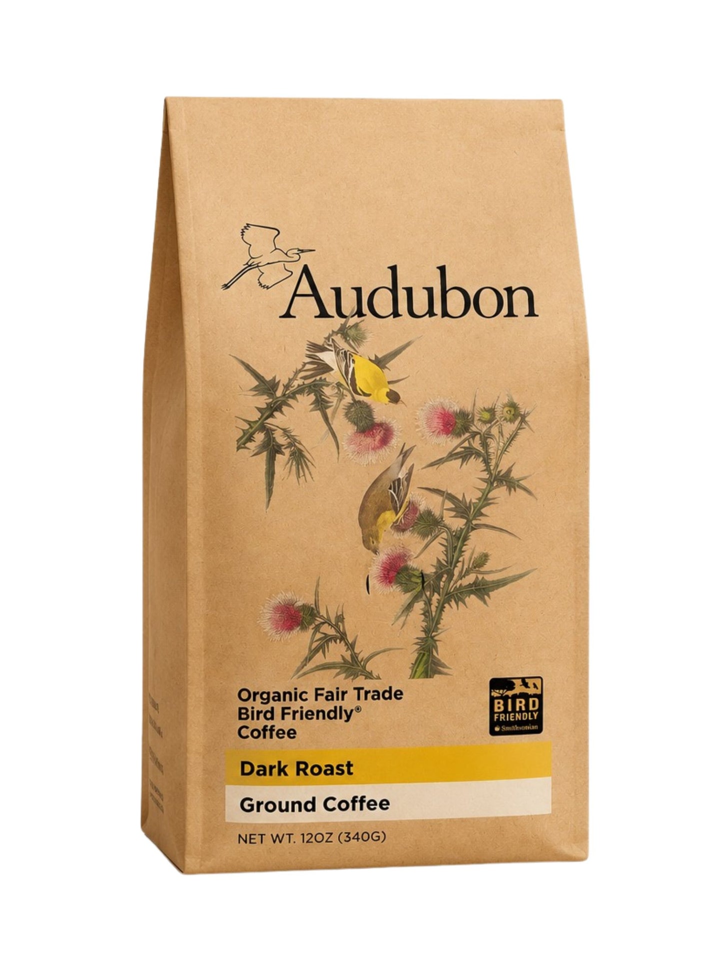 Audubon Organic Dark Roast Coffee 12oz | Bird Friendly® Shade Grown