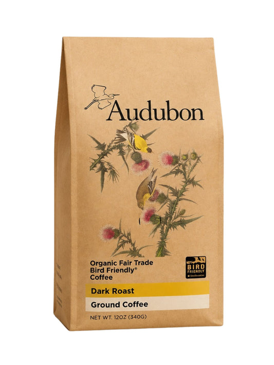 Audubon Organic Dark Roast Coffee 12oz | Bird Friendly® Shade Grown