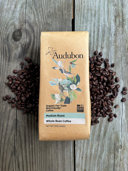 Audubon Organic Medium Roast Coffee 12oz | Bird Friendly® Shade Grown