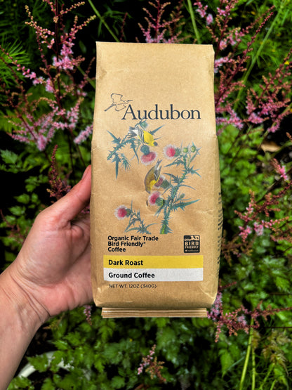Audubon Organic Dark Roast Coffee 12oz | Bird Friendly® Shade Grown